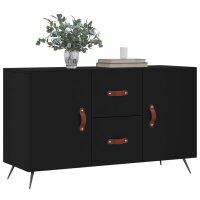 vidaXL Sideboard Schwarz 100x36x60 cm Holzwerkstoff