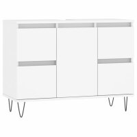 vidaXL Badschrank Weiß 80x33x60 cm Holzwerkstoff