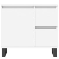 vidaXL Badschrank Wei&szlig; 65x33x60 cm Holzwerkstoff