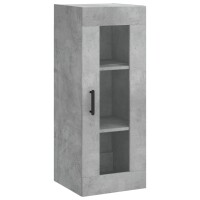 vidaXL Wandschrank Betongrau 34,5x34x90 cm