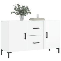 vidaXL Sideboard Hochglanz-Wei&szlig; 100x36x60 cm Holzwerkstoff