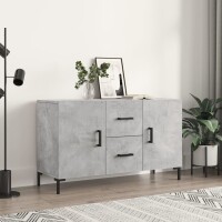 vidaXL Sideboard Betongrau 100x36x60 cm Holzwerkstoff