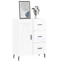 vidaXL Sideboard Hochglanz-Wei&szlig; 69,5x34x90 cm Holzwerkstoff