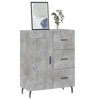 vidaXL Sideboard Betongrau 69,5x34x90 cm Holzwerkstoff