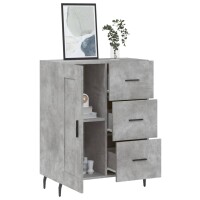 vidaXL Sideboard Betongrau 69,5x34x90 cm Holzwerkstoff