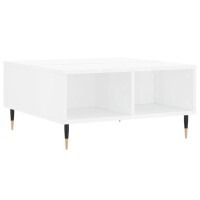 vidaXL Couchtisch Hochglanz-Weiß 60x60x30 cm...