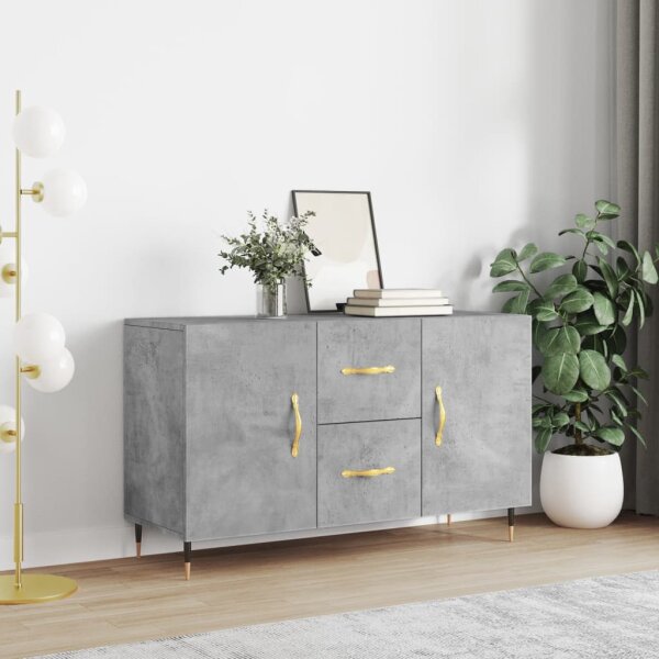 vidaXL Sideboard Betongrau 100x36x60 cm Holzwerkstoff