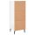 vidaXL Sideboard Hochglanz-Wei&szlig; 34,5x34x90 cm Holzwerkstoff