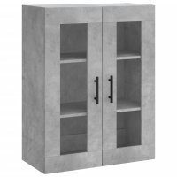 vidaXL Wandschrank Betongrau 69,5x34x90 cm