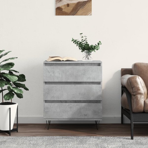 vidaXL Sideboard Betongrau 60x35x70 cm Holzwerkstoff