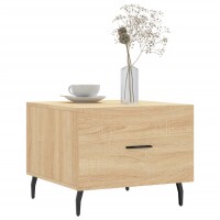 vidaXL Couchtische 2 Stk. Sonoma-Eiche 50x50x40 cm Holzwerkstoff