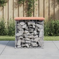 vidaXL Gartenbank aus Gabionen 43x44x42 cm Massivholz...