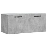 vidaXL Wandschrank Betongrau 80x36,5x35 cm Holzwerkstoff