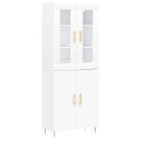 vidaXL Highboard Wei&szlig; 69,5x34x180 cm Holzwerkstoff