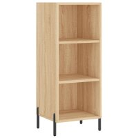 vidaXL Sideboard Sonoma-Eiche 34,5x32,5x90 cm Holzwerkstoff