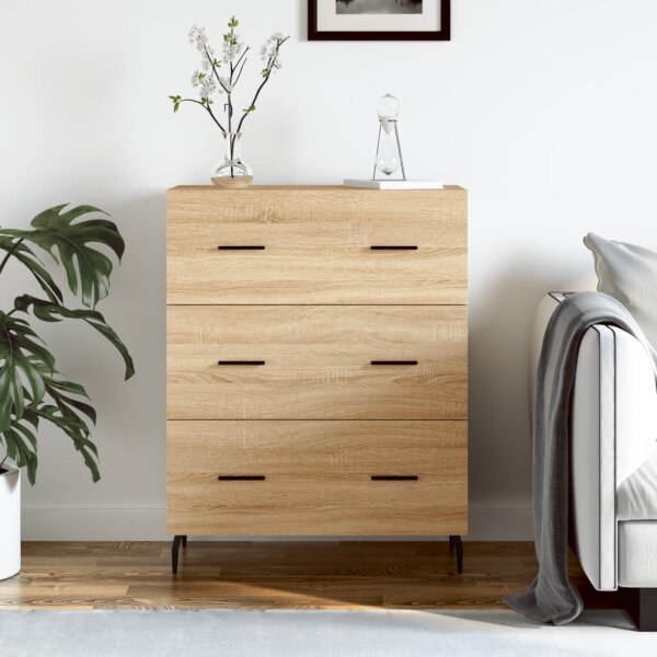 vidaXL Sideboard Sonoma-Eiche 69,5x34x90 cm Holzwerkstoff