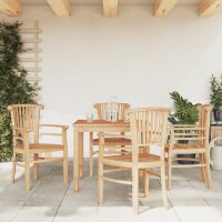 vidaXL 5-tlg. Garten-Essgruppe Massivholz Teak