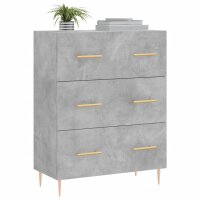 vidaXL Sideboard Betongrau 69,5x34x90 cm Holzwerkstoff