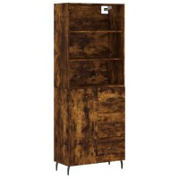 vidaXL Highboard Räuchereiche 69,5x34x180 cm...