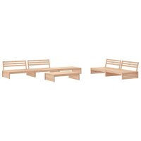 vidaXL 6-tlg. Garten-Lounge-Set mit Kissen Massivholz