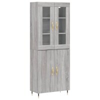 vidaXL Highboard Grau Sonoma 69,5x34x180 cm Holzwerkstoff