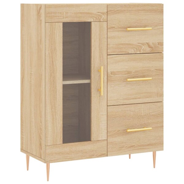 vidaXL Sideboard Sonoma-Eiche 69,5x34x90 cm Holzwerkstoff