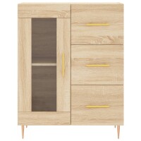 vidaXL Sideboard Sonoma-Eiche 69,5x34x90 cm Holzwerkstoff