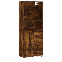 vidaXL Highboard Räuchereiche 69,5x34x180 cm...