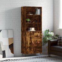 vidaXL Highboard Räuchereiche 69,5x34x180 cm...