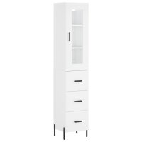 vidaXL Highboard Weiß 34,5x34x180 cm Holzwerkstoff