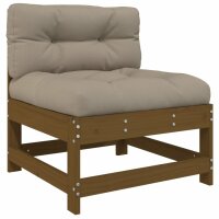 vidaXL 6-tlg. Garten-Lounge-Set mit Kissen Honigbraun Massivholz