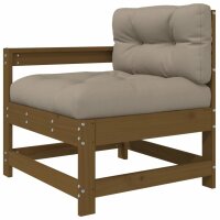 vidaXL 6-tlg. Garten-Lounge-Set mit Kissen Honigbraun Massivholz