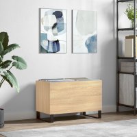 vidaXL Plattenschrank Sonoma-Eiche 74,5x38x48 cm...