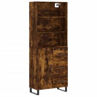 vidaXL Highboard Räuchereiche 69,5x34x180 cm...