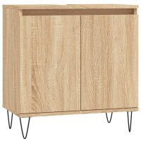 vidaXL Badschrank Sonoma-Eiche 58x33x60 cm Holzwerkstoff