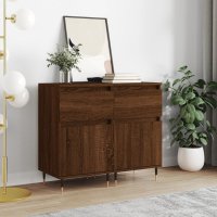 vidaXL Sideboards 2 Stk. Braun Eichen-Optik 40x35x70 cm...