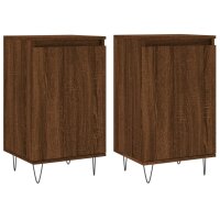 vidaXL Sideboards 2 Stk. Braun Eichen-Optik 40x35x70 cm Holzwerkstoff