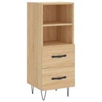 vidaXL Sideboard Sonoma-Eiche 34,5x34x90 cm Holzwerkstoff