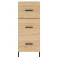 vidaXL Highboard Sonoma-Eiche 34,5x34x180 cm Holzwerkstoff