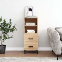 vidaXL Sideboard Sonoma-Eiche 34,5x34x90 cm Holzwerkstoff