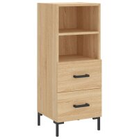 vidaXL Sideboard Sonoma-Eiche 34,5x34x90 cm Holzwerkstoff