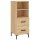 vidaXL Sideboard Sonoma-Eiche 34,5x34x90 cm Holzwerkstoff