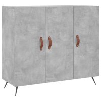 vidaXL Sideboard Betongrau 90x34x80 cm Holzwerkstoff