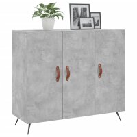 vidaXL Sideboard Betongrau 90x34x80 cm Holzwerkstoff