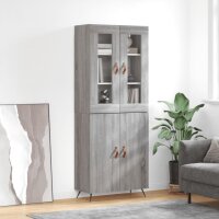 vidaXL Highboard Grau Sonoma 69,5x34x180 cm Holzwerkstoff