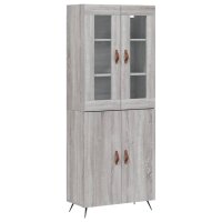 vidaXL Highboard Grau Sonoma 69,5x34x180 cm Holzwerkstoff