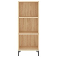 vidaXL Sideboard Sonoma-Eiche 34,5x32,5x90 cm Holzwerkstoff