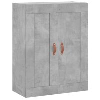 vidaXL Wandschrank Betongrau 69,5x34x90 cm Holzwerkstoff