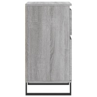 vidaXL Sideboards 2 Stk. Grau Sonoma 40x35x70 cm Holzwerkstoff