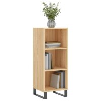 vidaXL Sideboard Sonoma-Eiche 34,5x32,5x90 cm Holzwerkstoff